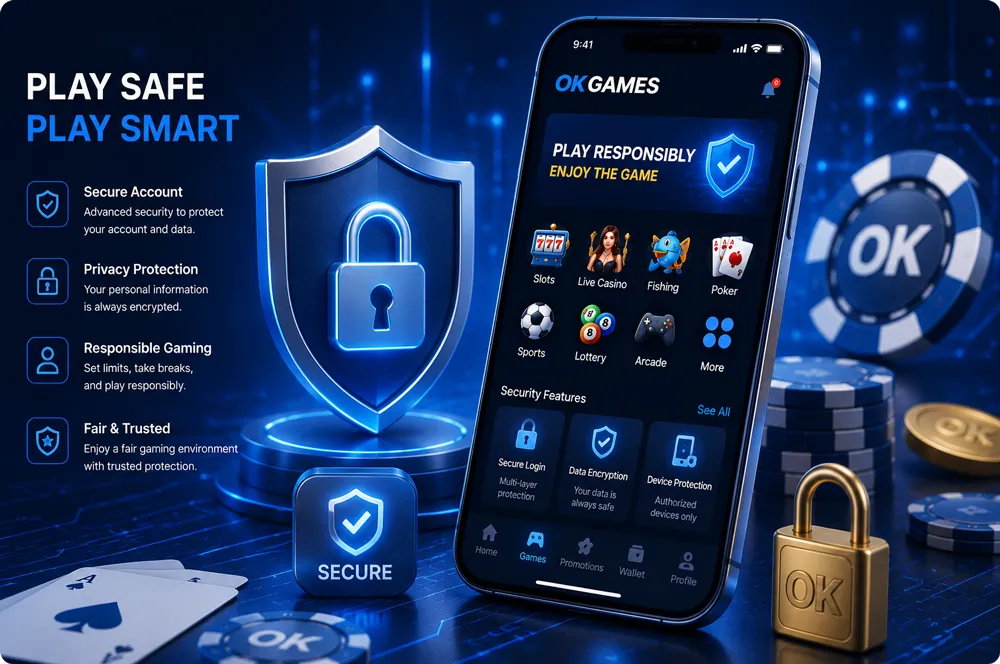 Responsible gaming and account security on OKGames