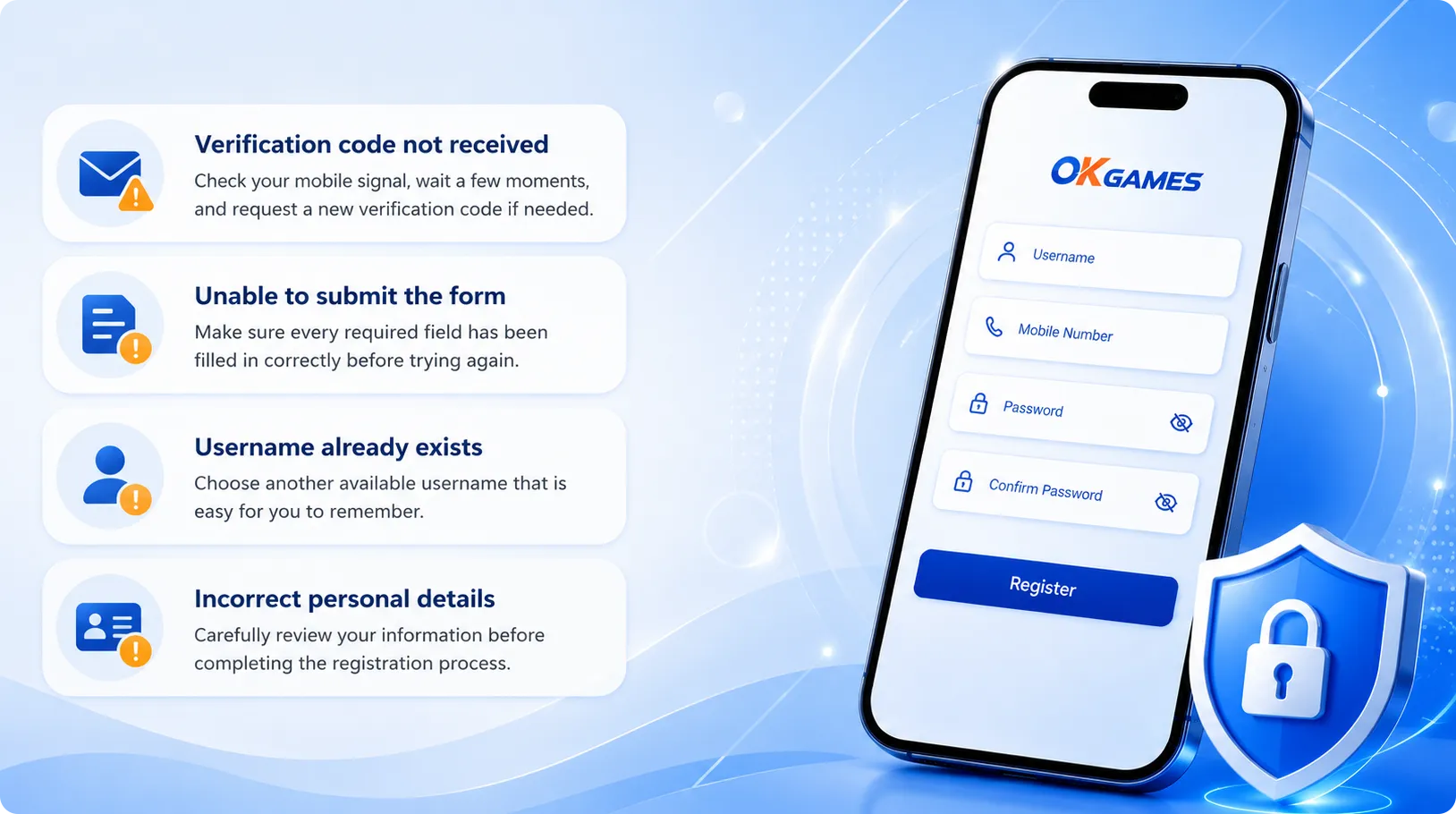 Customer support assisting with OKGames registration questions